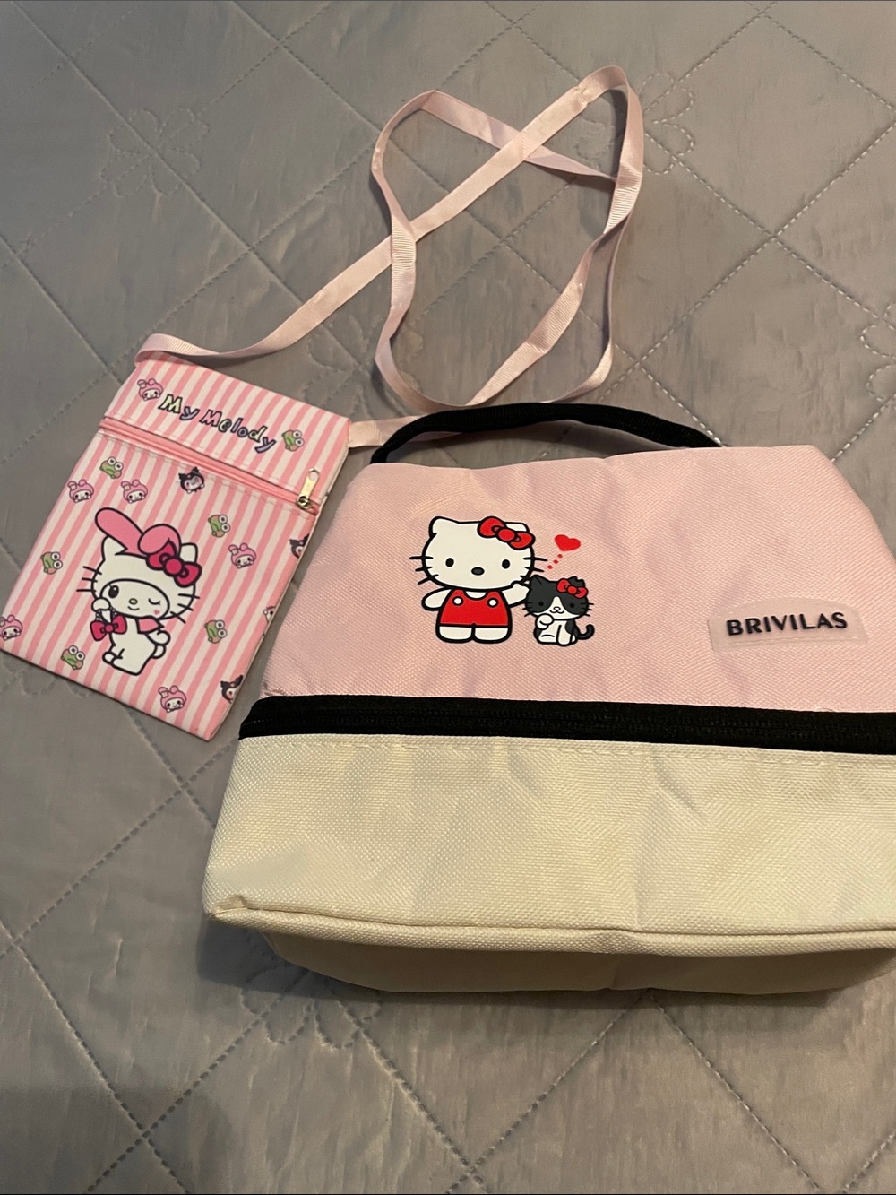 Pink & Cream Hello Kitty Kids Shoulder Bag